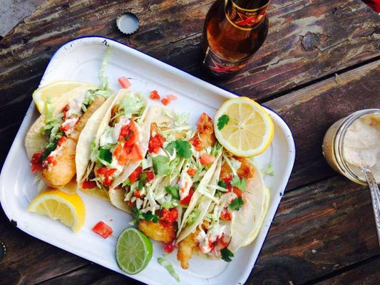 Beer Battered Fish Tacos