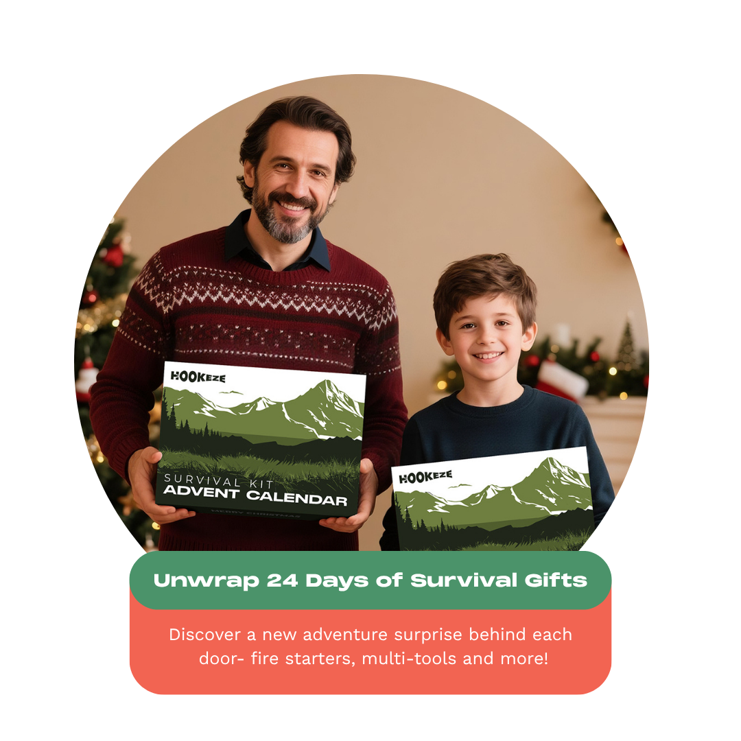 HookEze Survival Advent Calendar | Fishing, Camping, Hiking, Adventure Kit