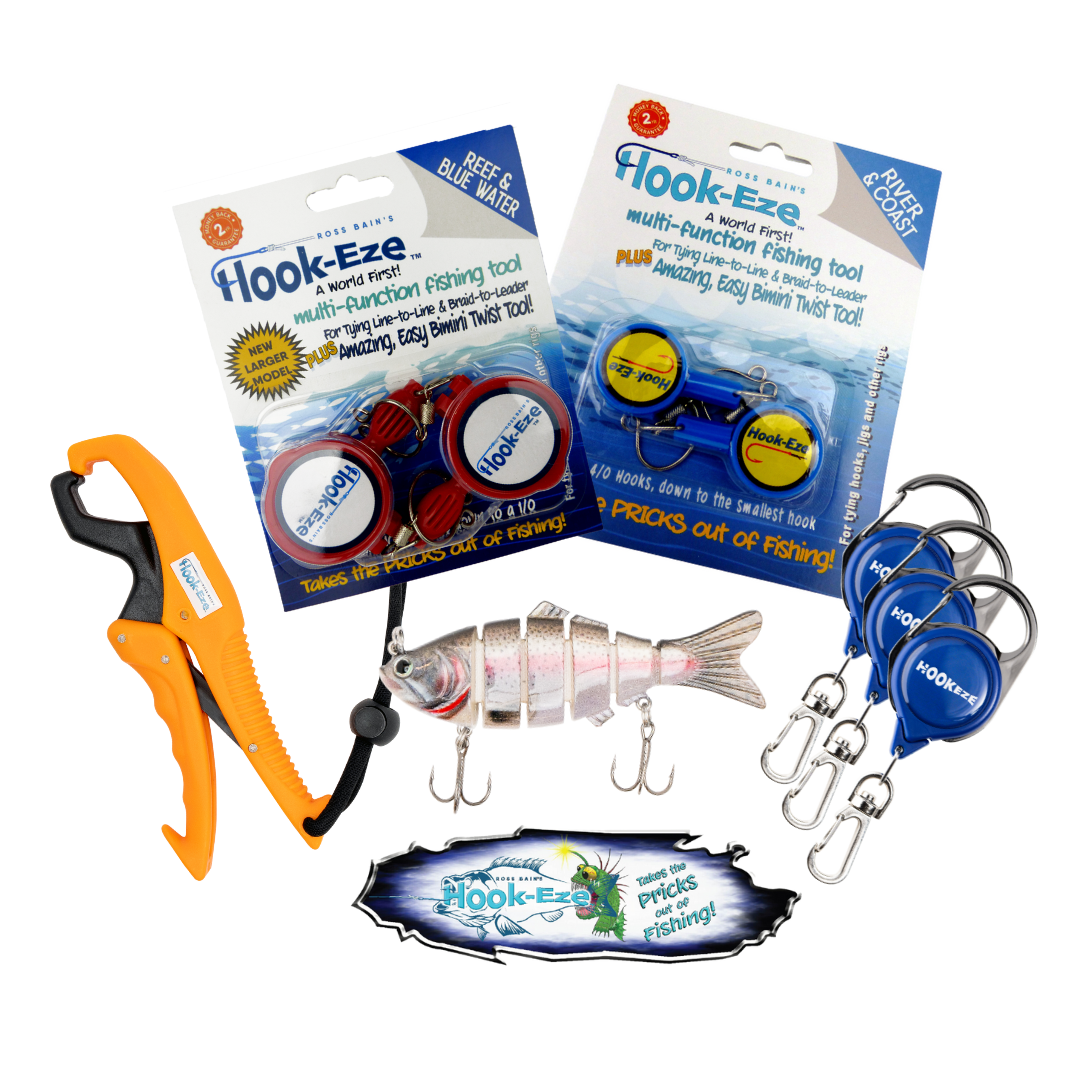 Hook-Eze Angler's Must-Have Fishing Tools | Lip Gripper Pack (Standard & Large)