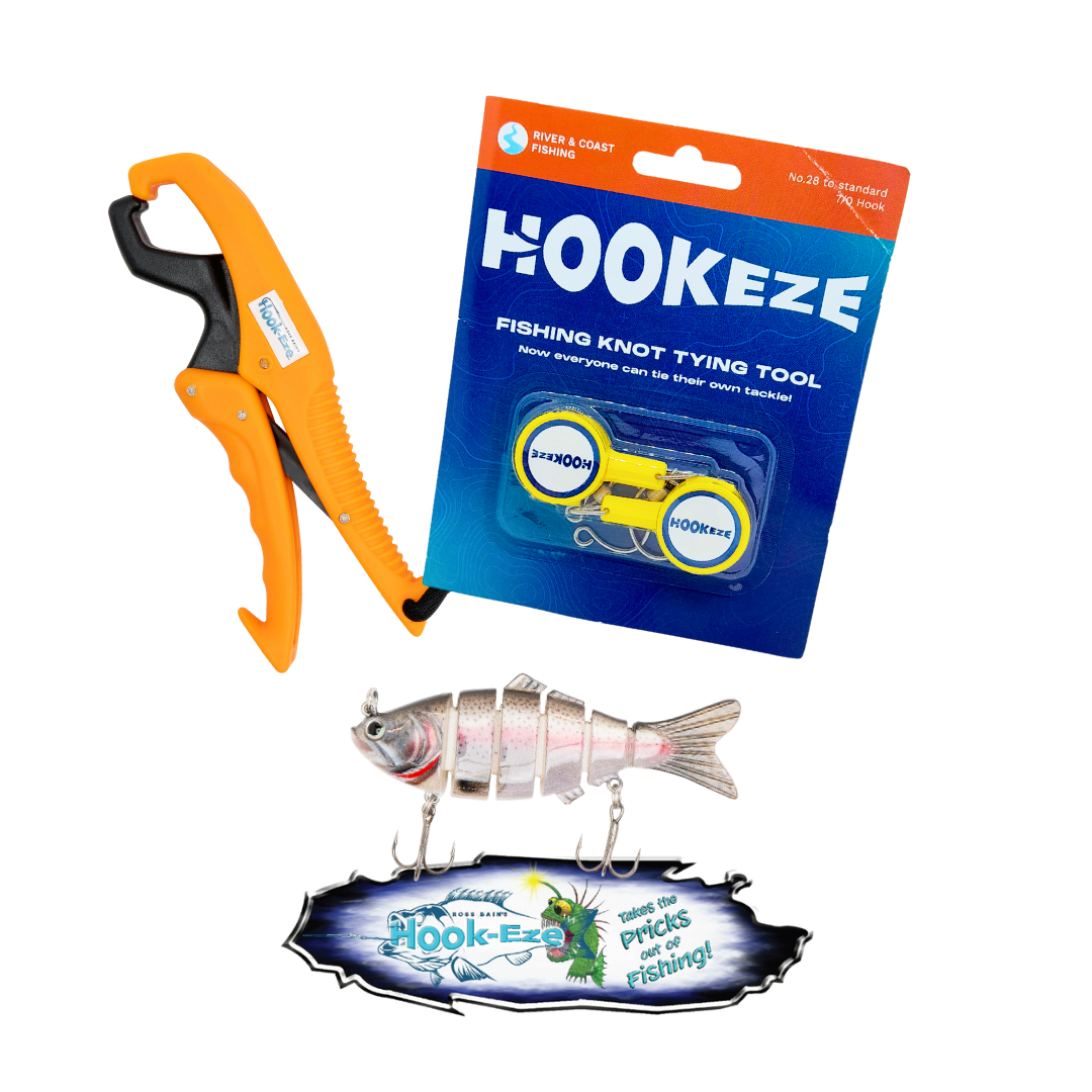 ez file fishing hook HOOK-EZE 4-in-1 Knot Tying Tool, Treble Covers Keeps Lures Safe, Hook Sharpener, Lure Wraps for Fishing Rod, Line Cutter Accessories Gifts for Anglers Fishermen (MultiPro, Oceanblue) : Sports Hook Keeper Ez Hook Fishing