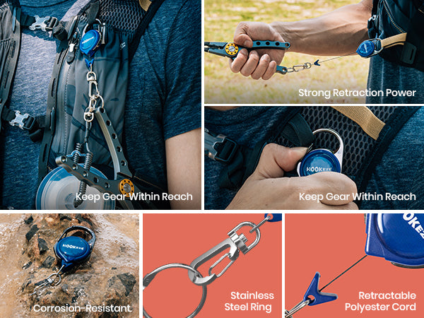 HookEze 7pc Fishing Tool Kit & Knot Tying Guide
