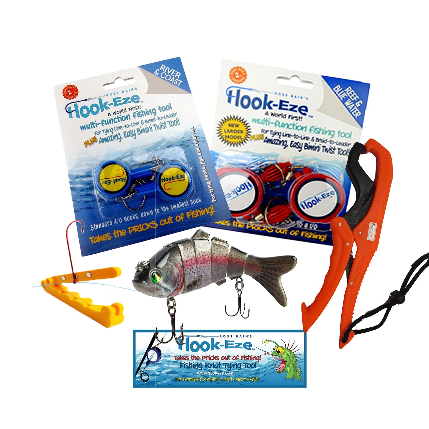 Hook-Eze Angler's Must-Have Fishing Packs | (Standard & Large)