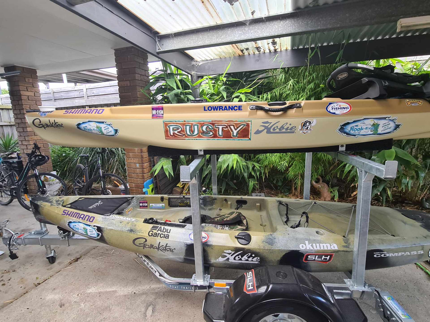 Hook-Eze UV Resistant Kayak or Boat Stickers | Waterproof