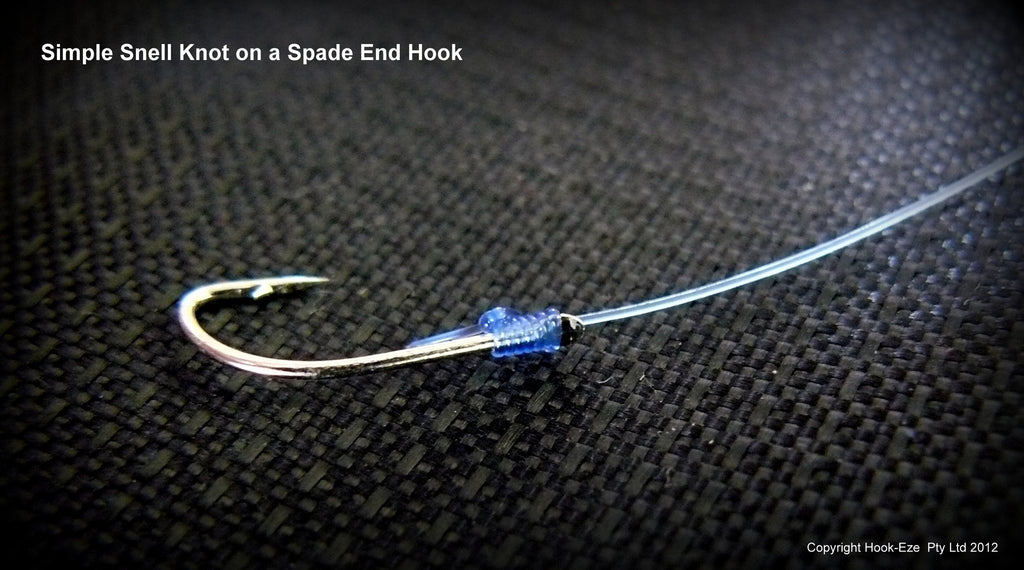 Tying a Snell Knot onto a Spade End Hook