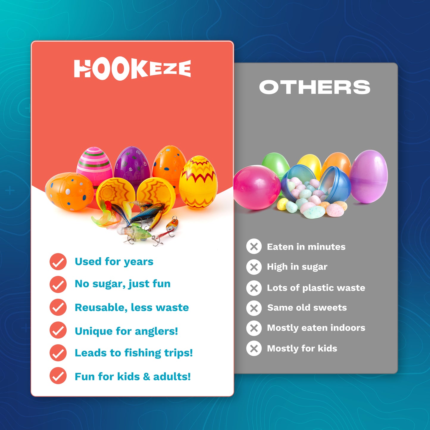 HookEze Easter Egg Fishing Surprises | 12 Pack