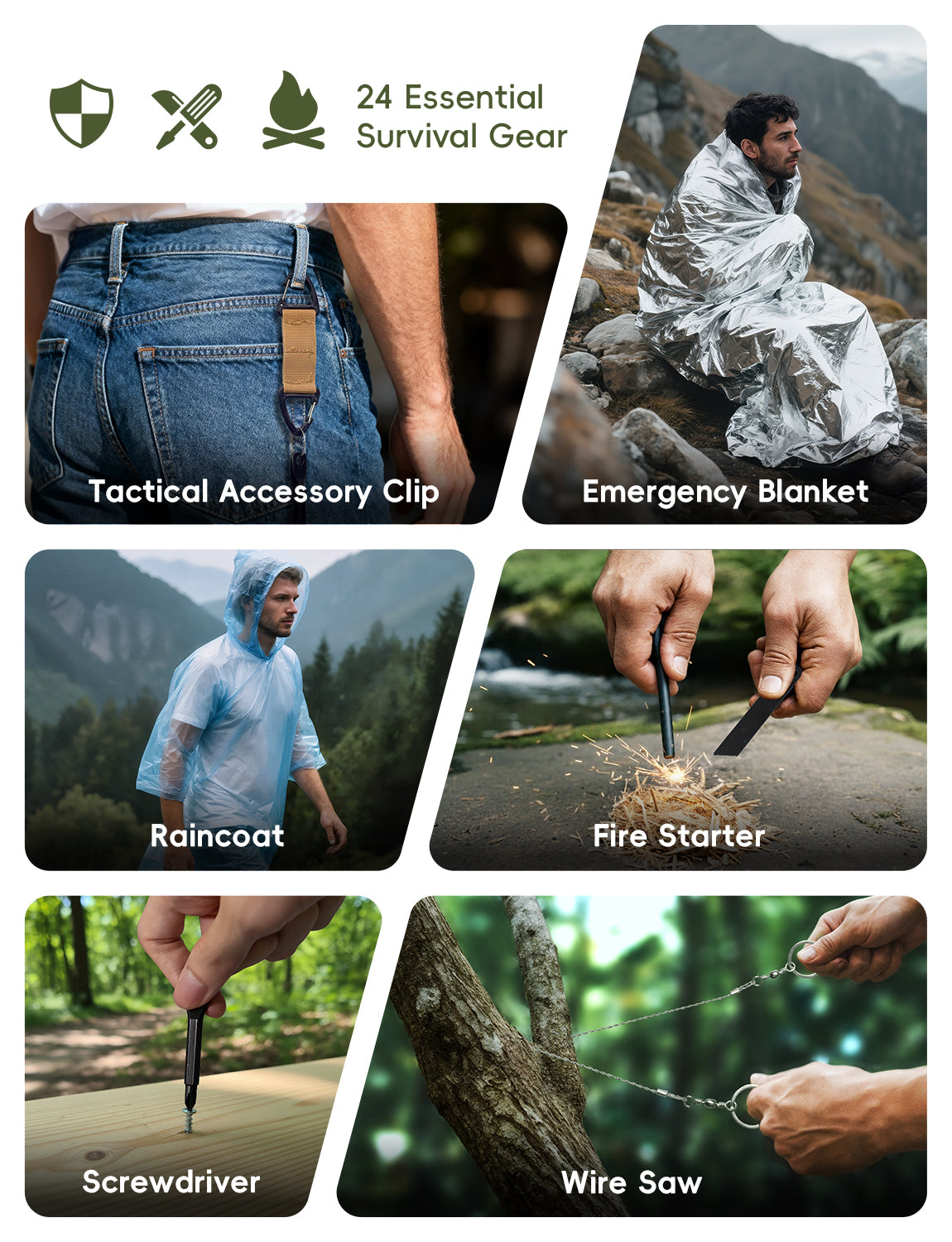 HookEze Survival Advent Calendar | Fishing, Camping, Hiking, Adventure Kit