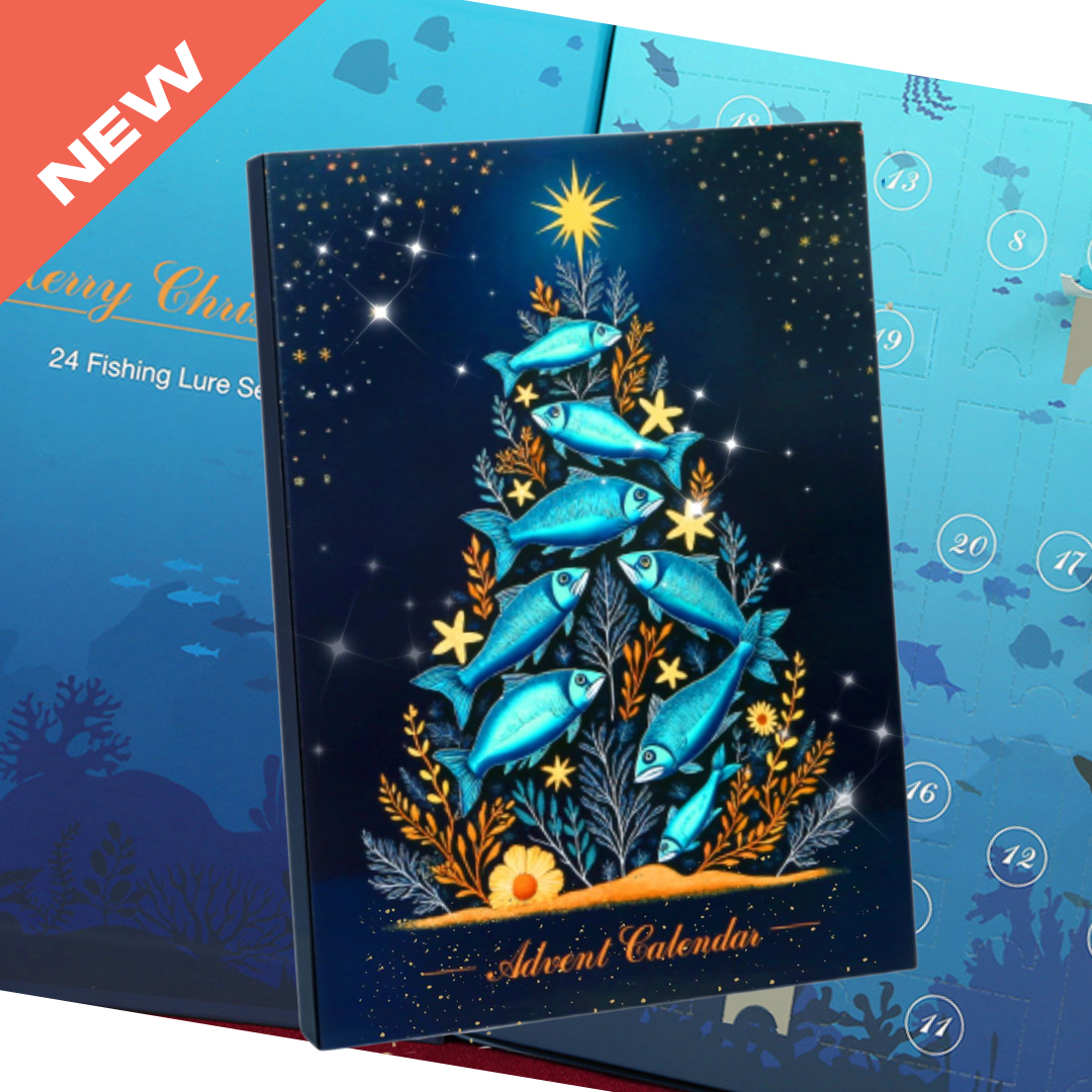 HookEze Fishing Advent Calendar  Starter Kit | 24 Days of Fishing Gifts