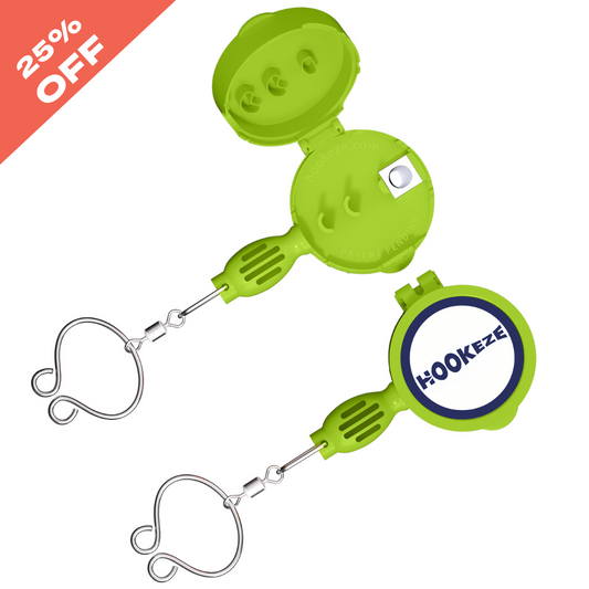 Hook-Eze Fishing Knot Tying Tool (Large) | Pack of 2 | Lime Green