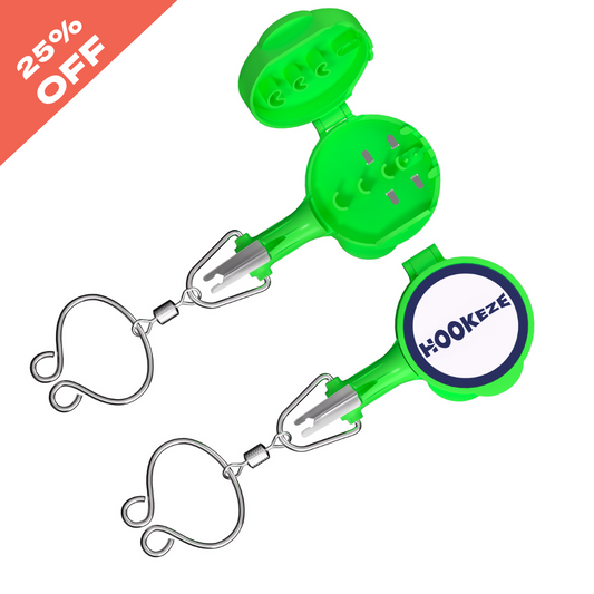 Hook-Eze Fishing Nail Knot Tying Tool | Pack of 2 | Green