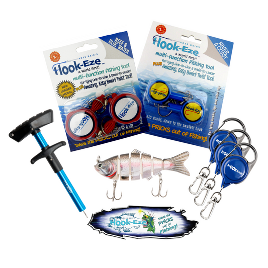 Hook-Eze Angler's Must-Have Fishing Tools | Hook Remover Pack (Standard & Large)