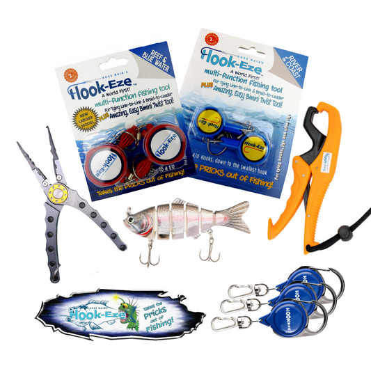Hook-Eze Angler's Must-Have Fishing Tools | Plier & Gripper Pack (Standard & Large)