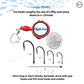 Hook-Eze Fishing Knot Tying Tool (Large) | Pack of 2 | Red