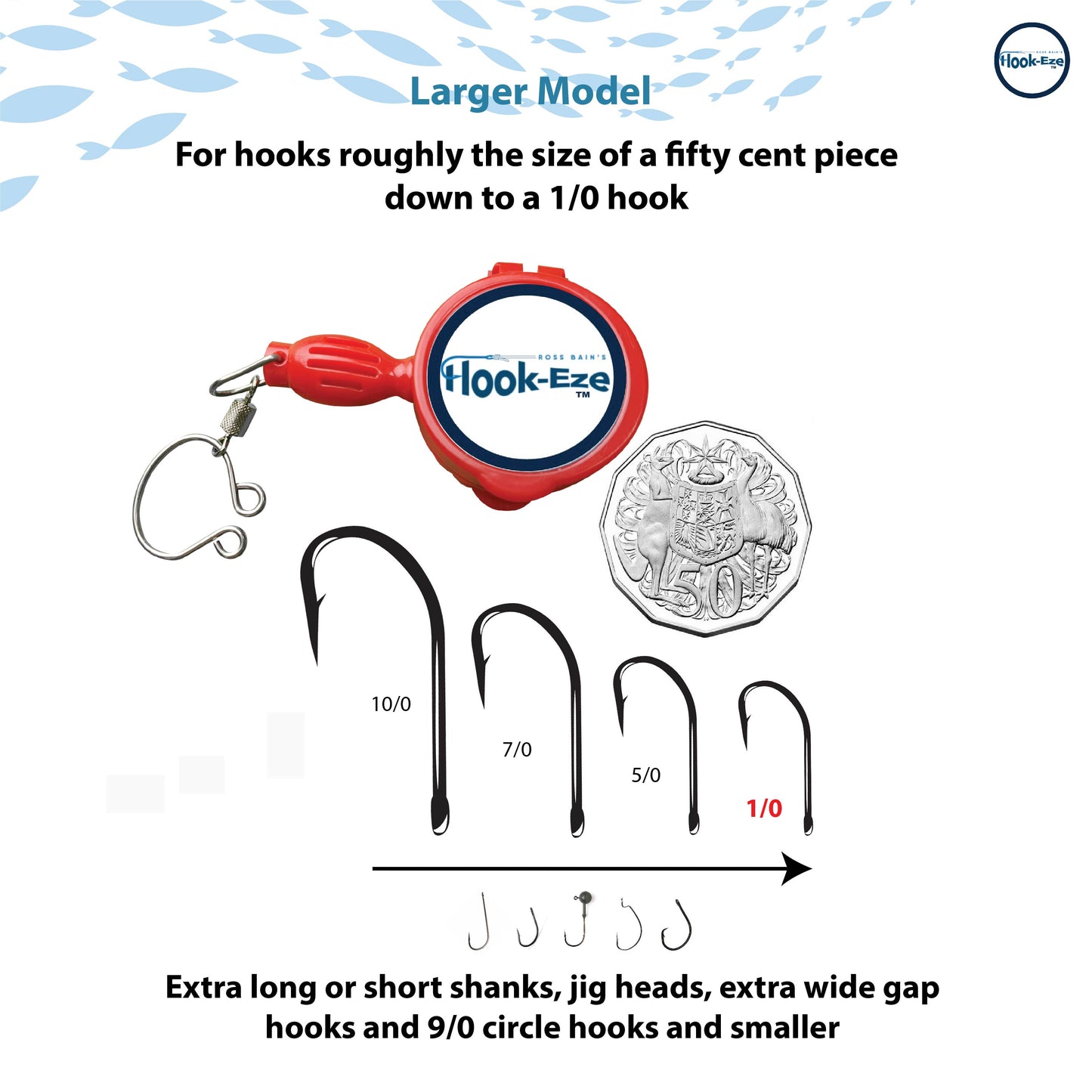 Hook-Eze Large Knot Tying Tool (Twin Pack)