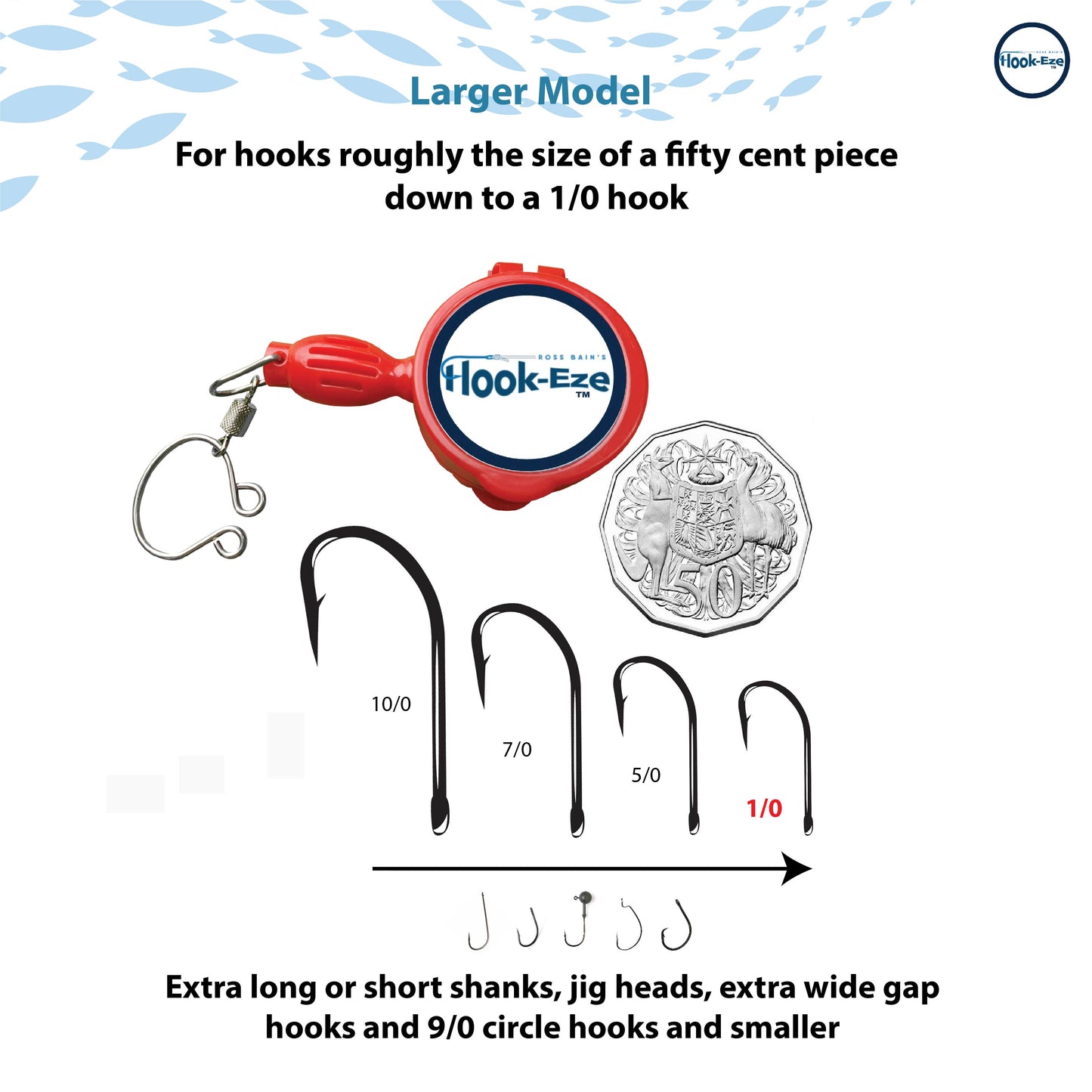 Hook-Eze Fishing Knot Tying Tool (Large) | Pack of 2 | Lime Green