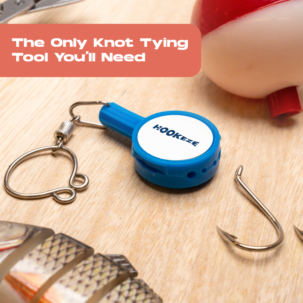 Hook-Eze Fishing Knot Tying Tool (Standard) | Pack of 2 | Red